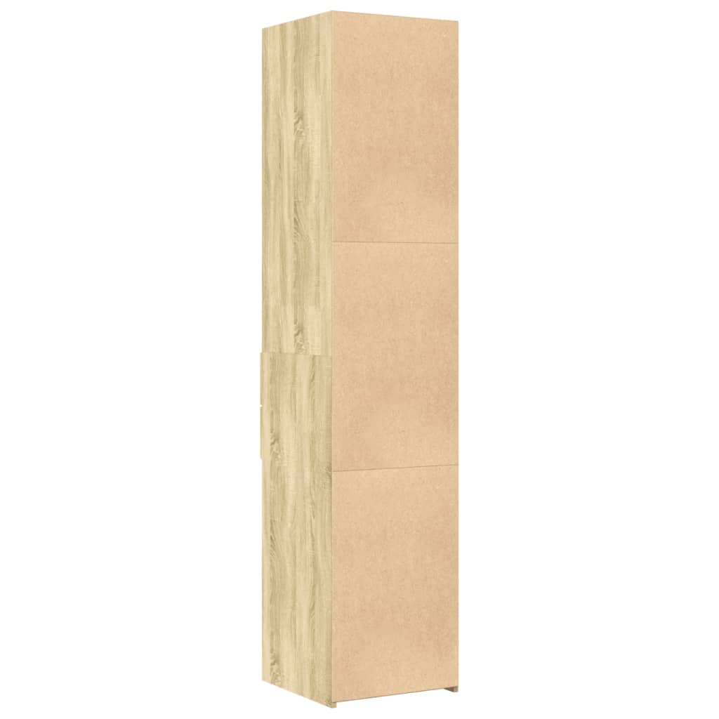 Hylle sonoma eik 40x42,5x185 cm konstruert tre