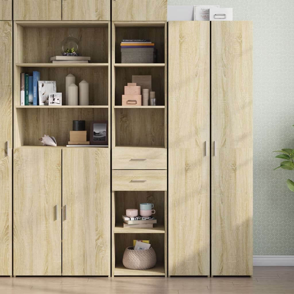 Hylle sonoma eik 40x42,5x185 cm konstruert tre