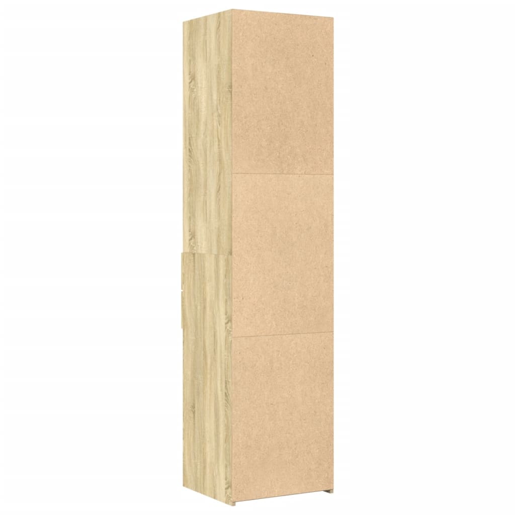 Hylle sonoma eik 45x42,5x185 cm konstruert tre