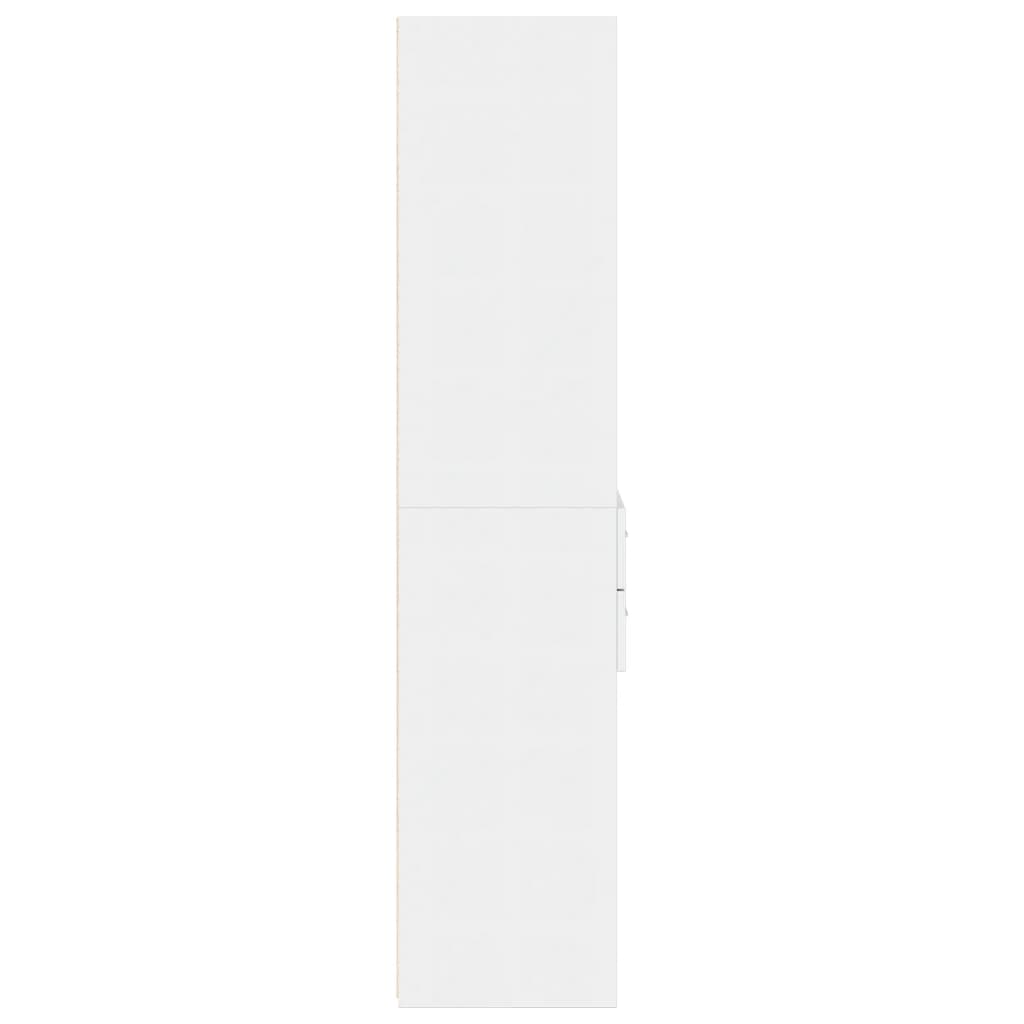 Hylle hvit 50x42,5x185 cm konstruert tre vidaXL