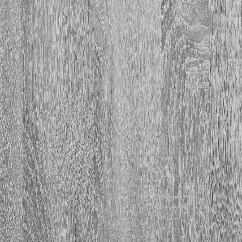 Highboard grå sonoma 70x42,5x185 cm konstruert tre