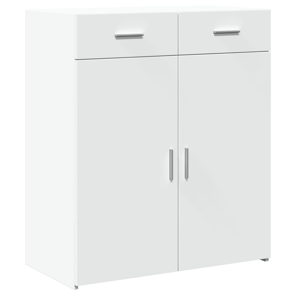 Skjenk hvit 80x42,5x93 cm konstruert tre