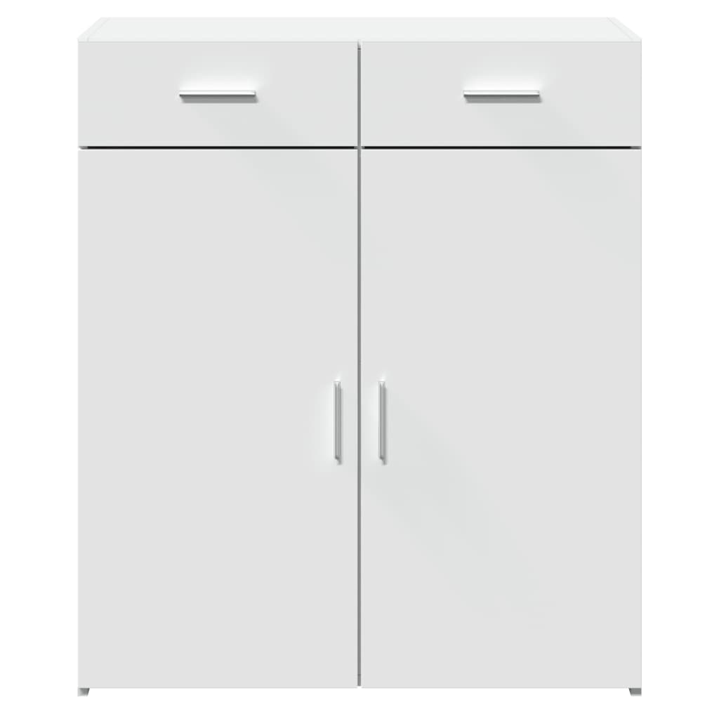 Skjenk hvit 80x42,5x93 cm konstruert tre