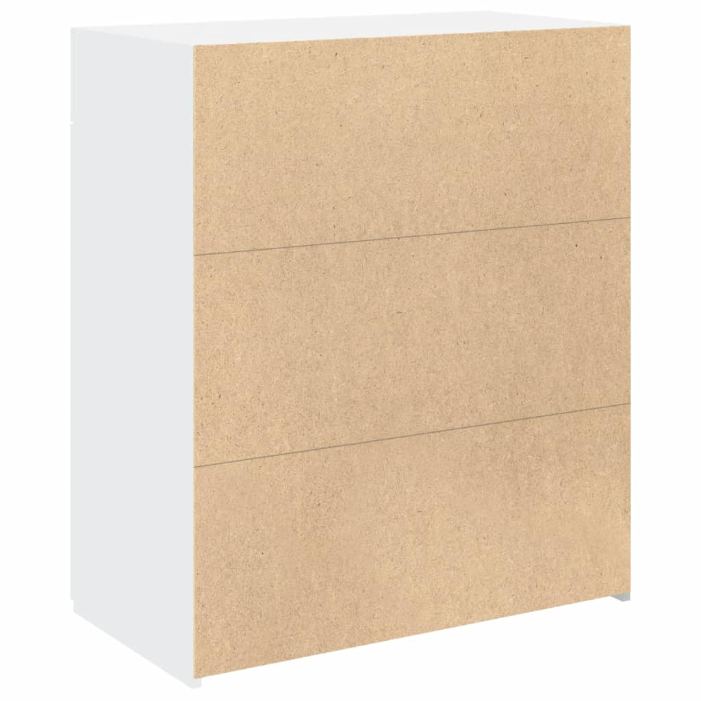 Skjenk hvit 80x42,5x93 cm konstruert tre