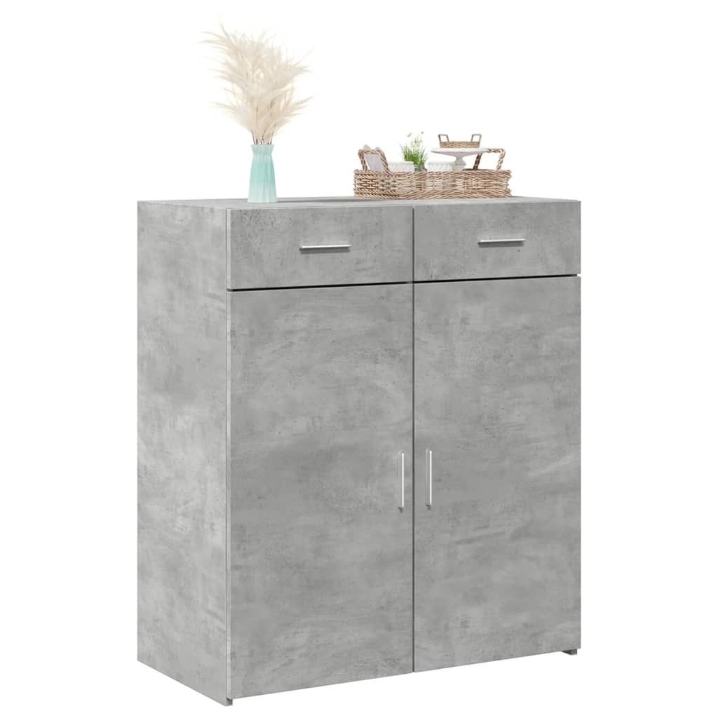 Skjenk betonggrå 80x42,5x93 cm konstruert tre