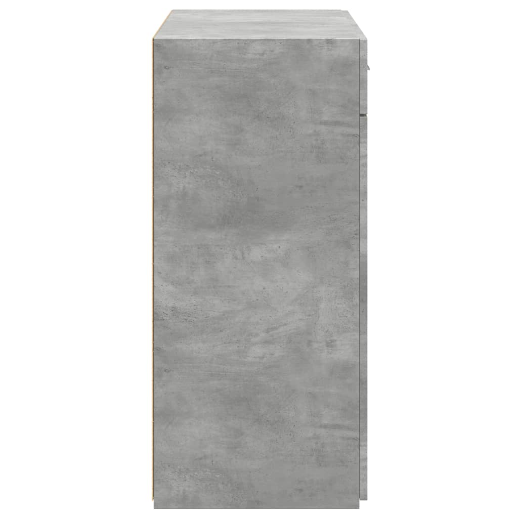Skjenk betonggrå 80x42,5x93 cm konstruert tre