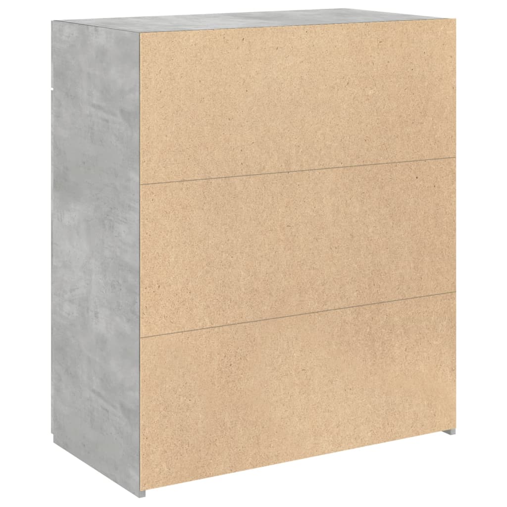 Skjenk betonggrå 80x42,5x93 cm konstruert tre
