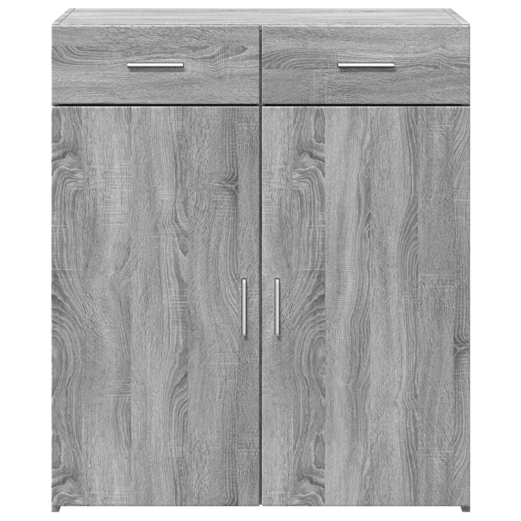 Skjenk grå sonoma eik 80x42,5x93 cm konstruert tre