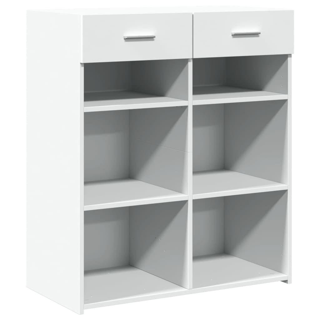 Skjenk hvit 80x42,5x93 cm konstruert tre