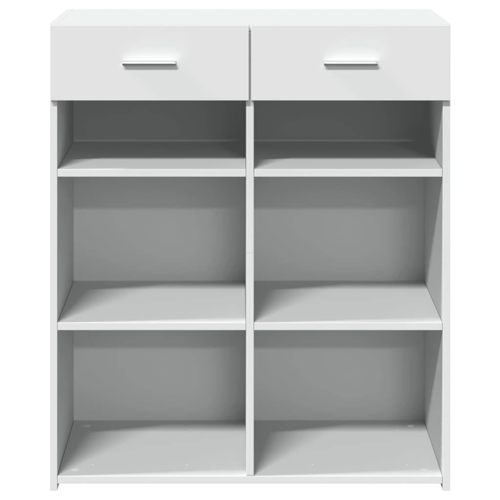 Skjenk hvit 80x42,5x93 cm konstruert tre
