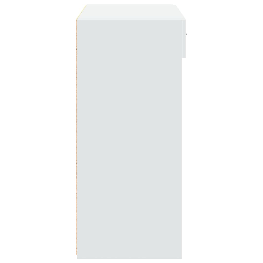 Skjenk hvit 80x42,5x93 cm konstruert tre