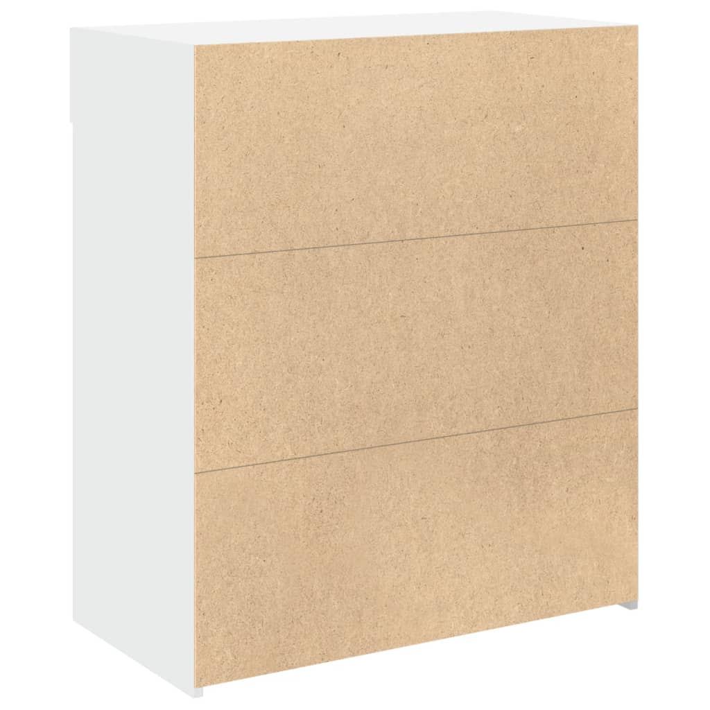 Skjenk hvit 80x42,5x93 cm konstruert tre