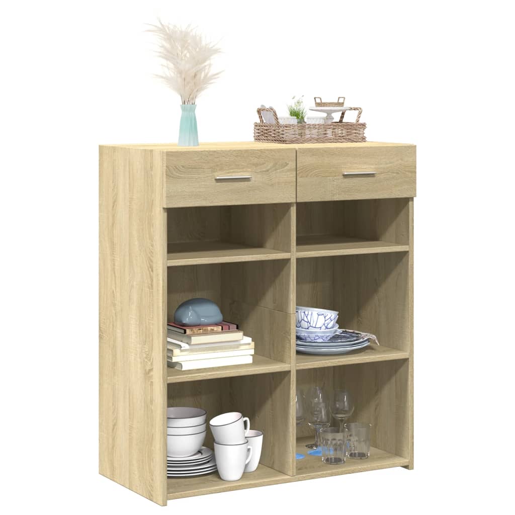 Skjenk sonoma eik 80x42,5x93 cm konstruert tre