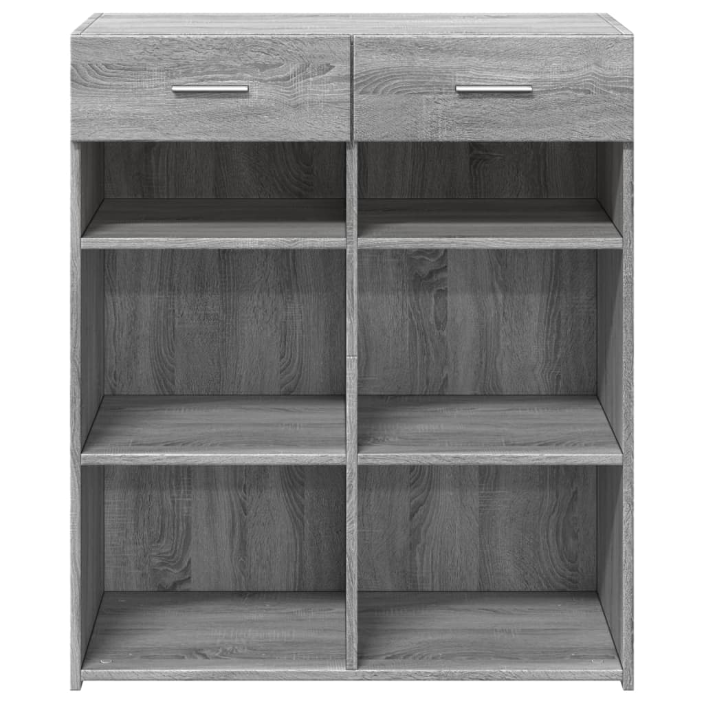 Skjenk grå sonoma eik 80x42,5x93 cm konstruert tre