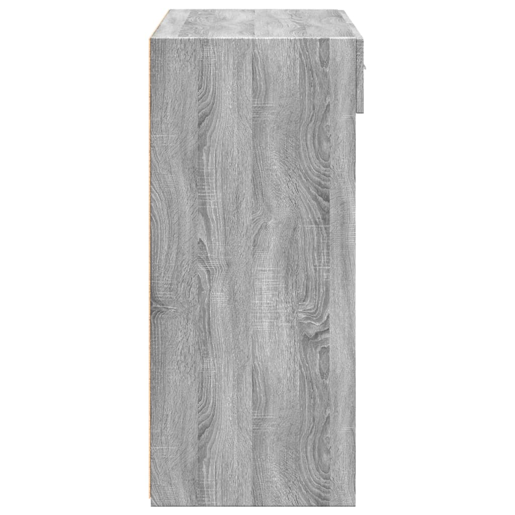 Skjenk grå sonoma eik 80x42,5x93 cm konstruert tre