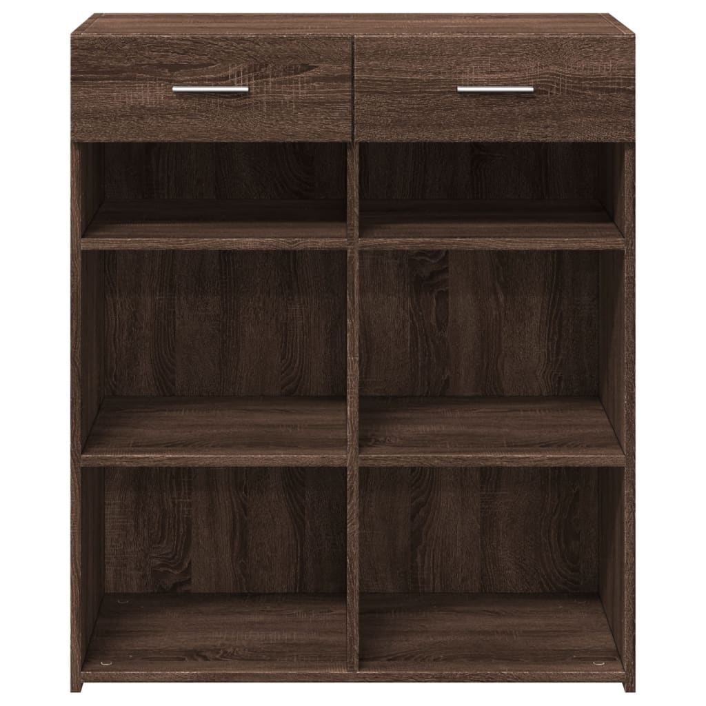 Skjenk brun eik 80x42,5x93 cm konstruert tre