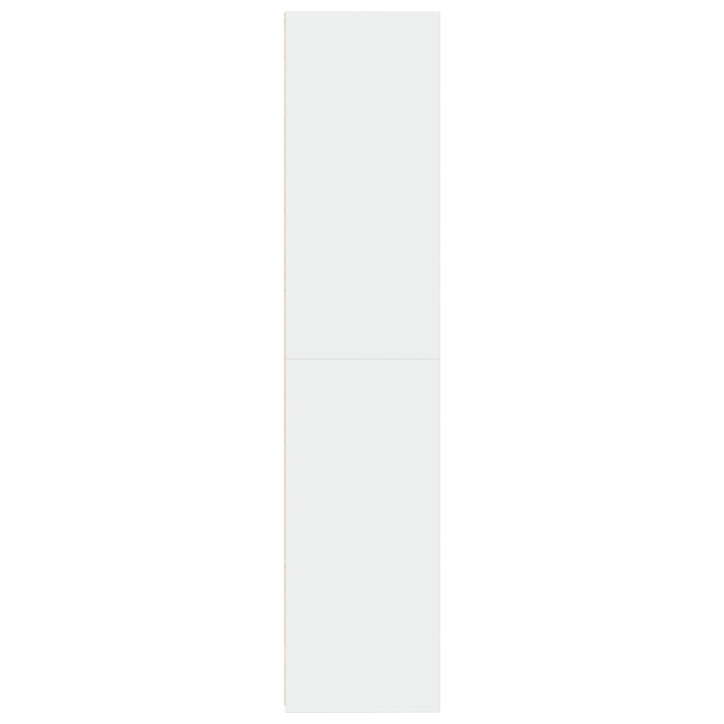 Highboard hvit 40x41x185 cm konstruert tre