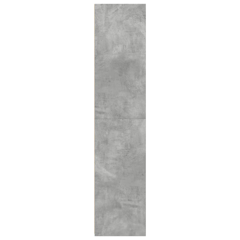 Highboard betonggrå 40x41x185 cm konstruert tre