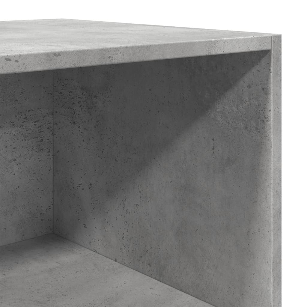 Highboard betonggrå 40x41x185 cm konstruert tre