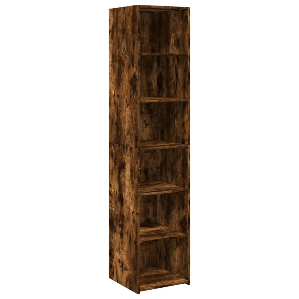 Highboard røkt eik 40x41x185 cm konstruert tre