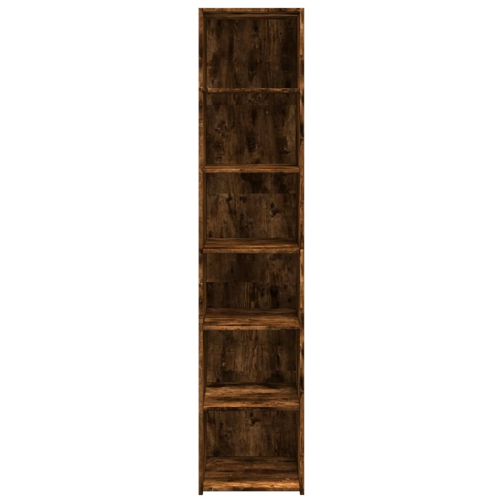 Highboard røkt eik 40x41x185 cm konstruert tre