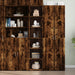 Highboard røkt eik 40x41x185 cm konstruert tre