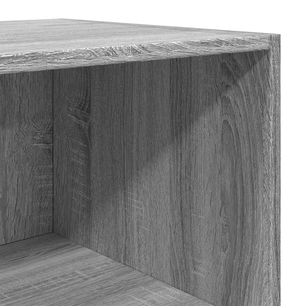 Highboard betonggrå 40x41x185 cm konstruert tre