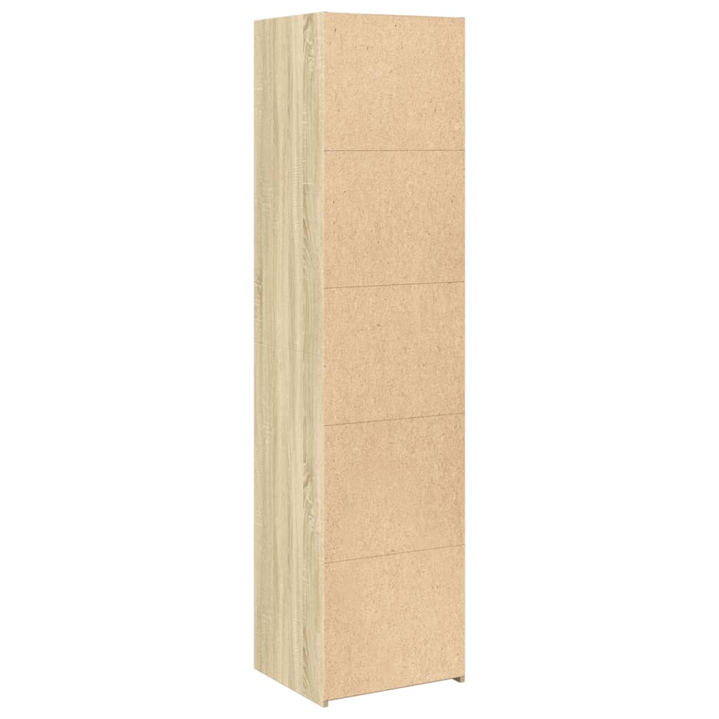Highboard sonoma eik 45x41x185 cm konstruert tre