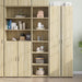 Highboard sonoma eik 45x41x185 cm konstruert tre