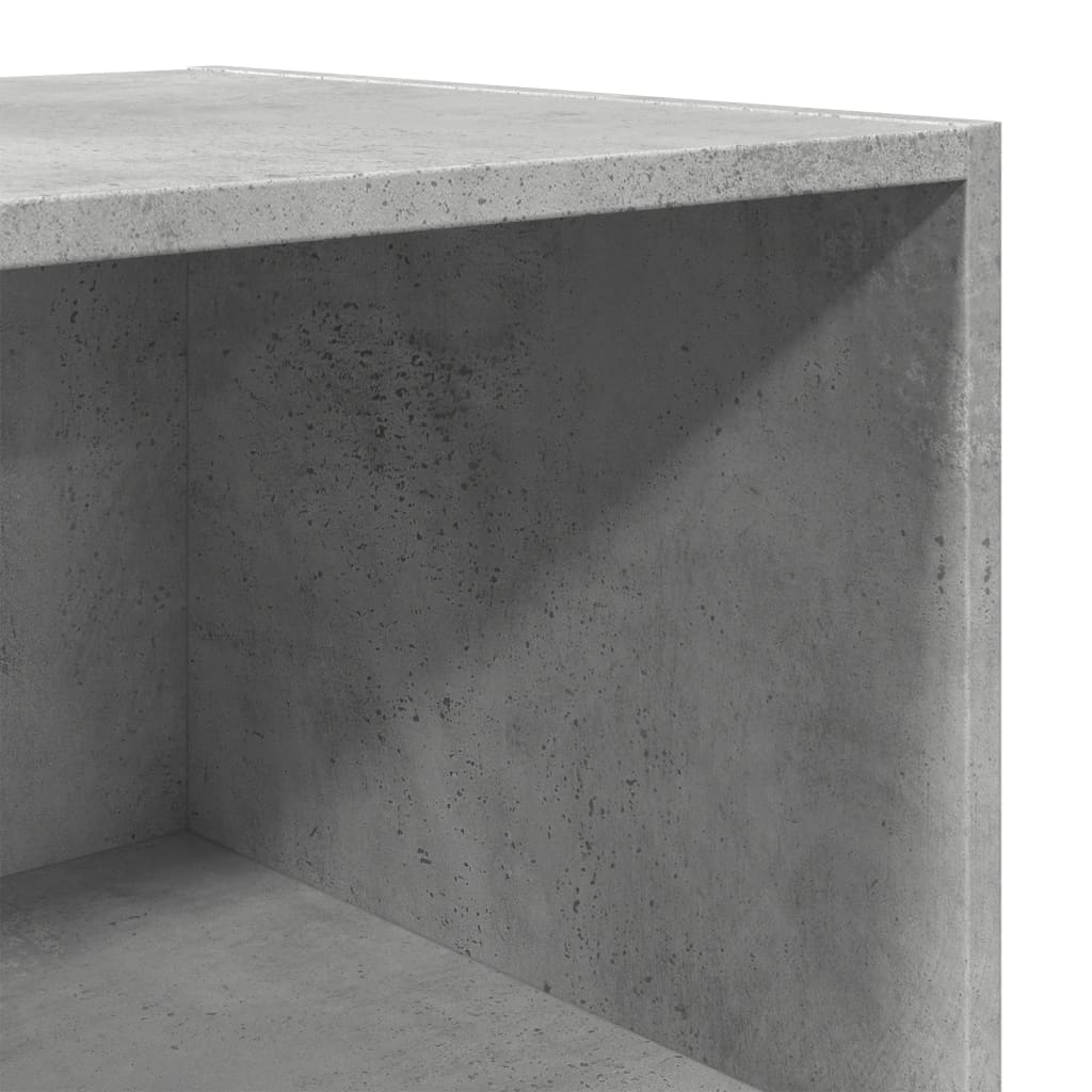 Highboard betonggrå 45x41x185 cm konstruert tre