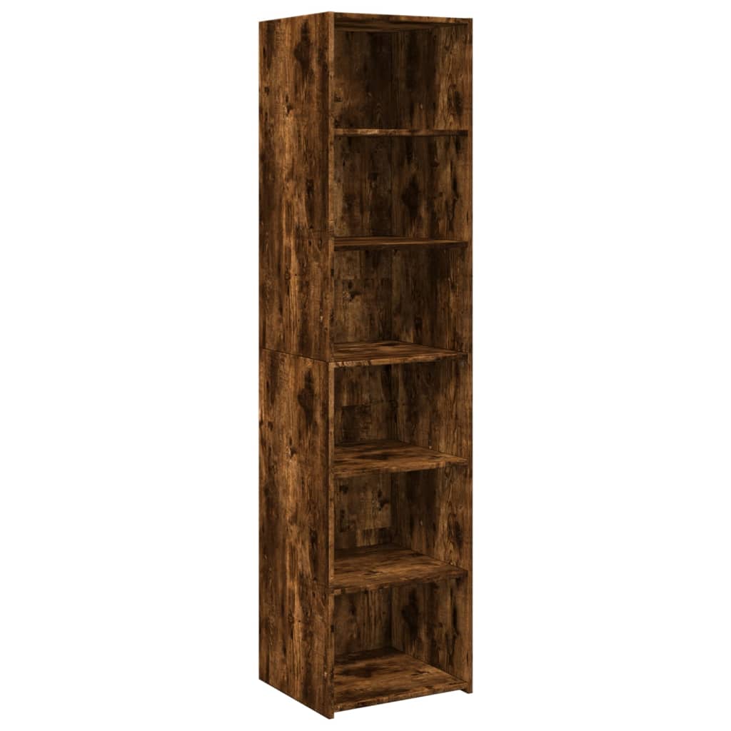 Highboard røkt eik 45x41x185 cm konstruert tre