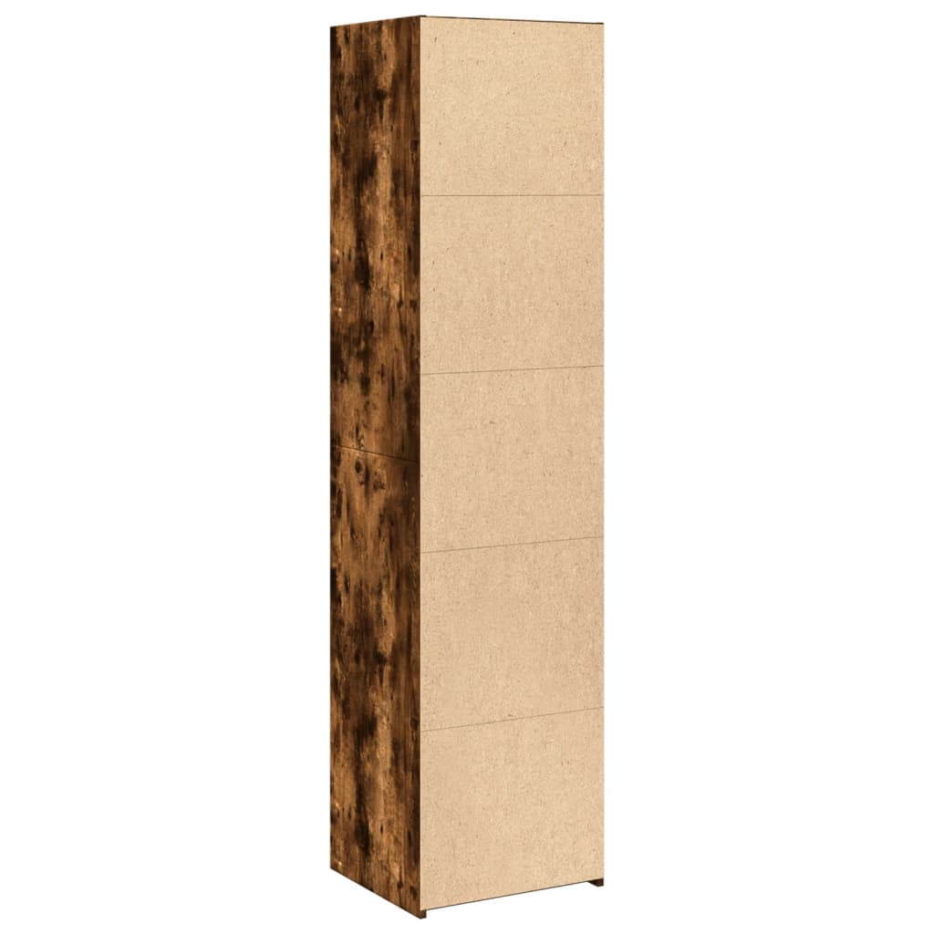 Highboard røkt eik 45x41x185 cm konstruert tre