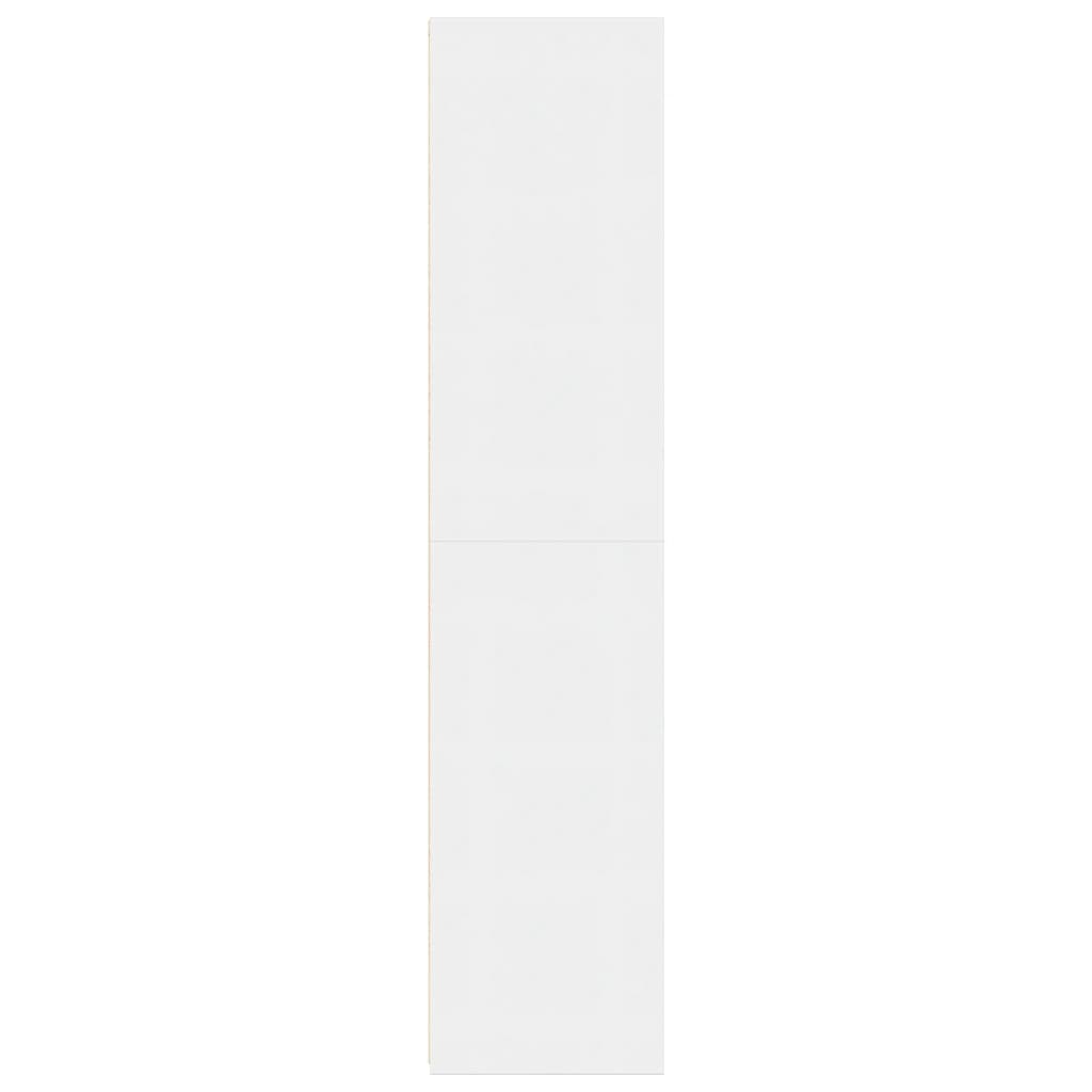 Highboard hvit 50x41x185 cm konstruert tre