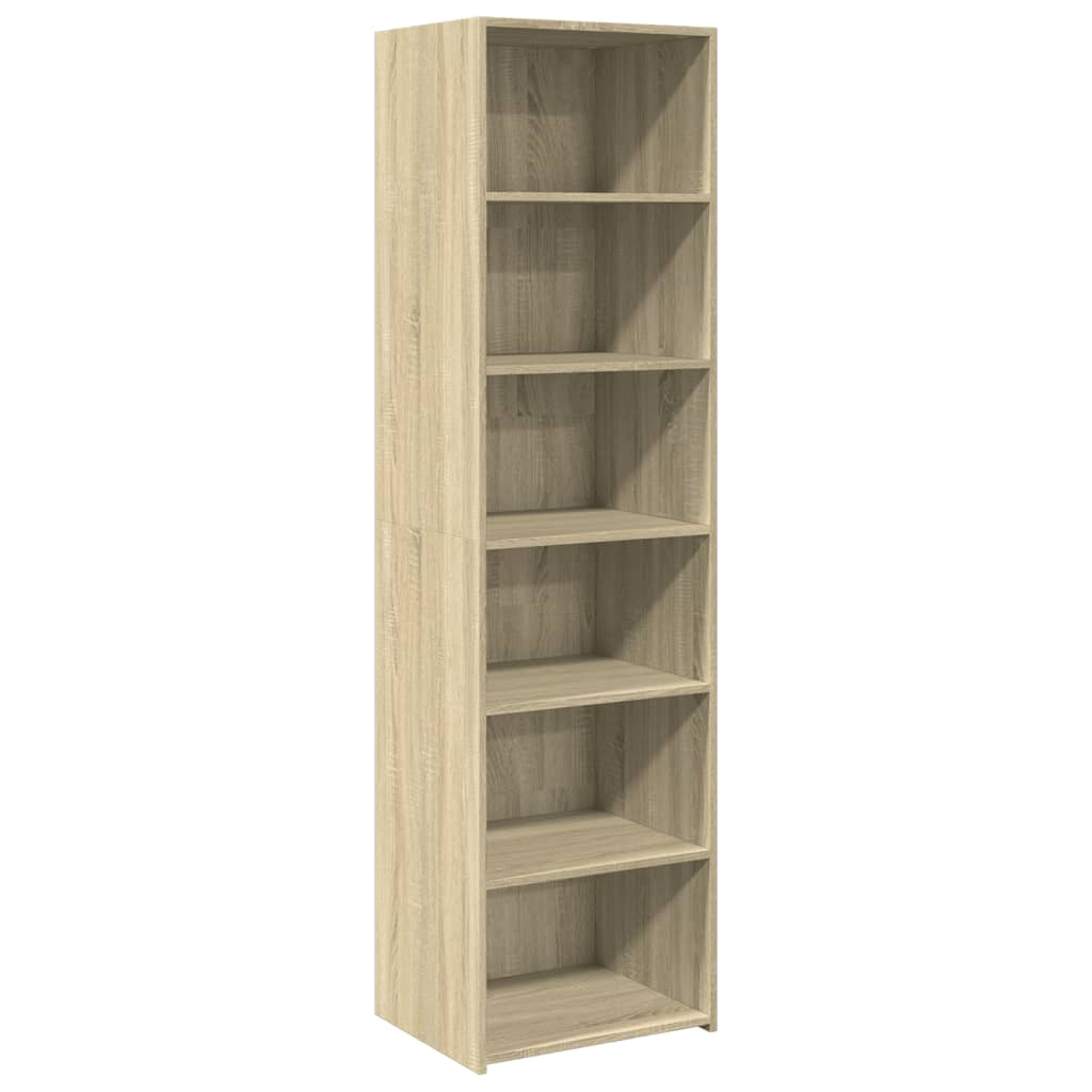 Highboard sonoma eik 50x41x185 cm konstruert tre