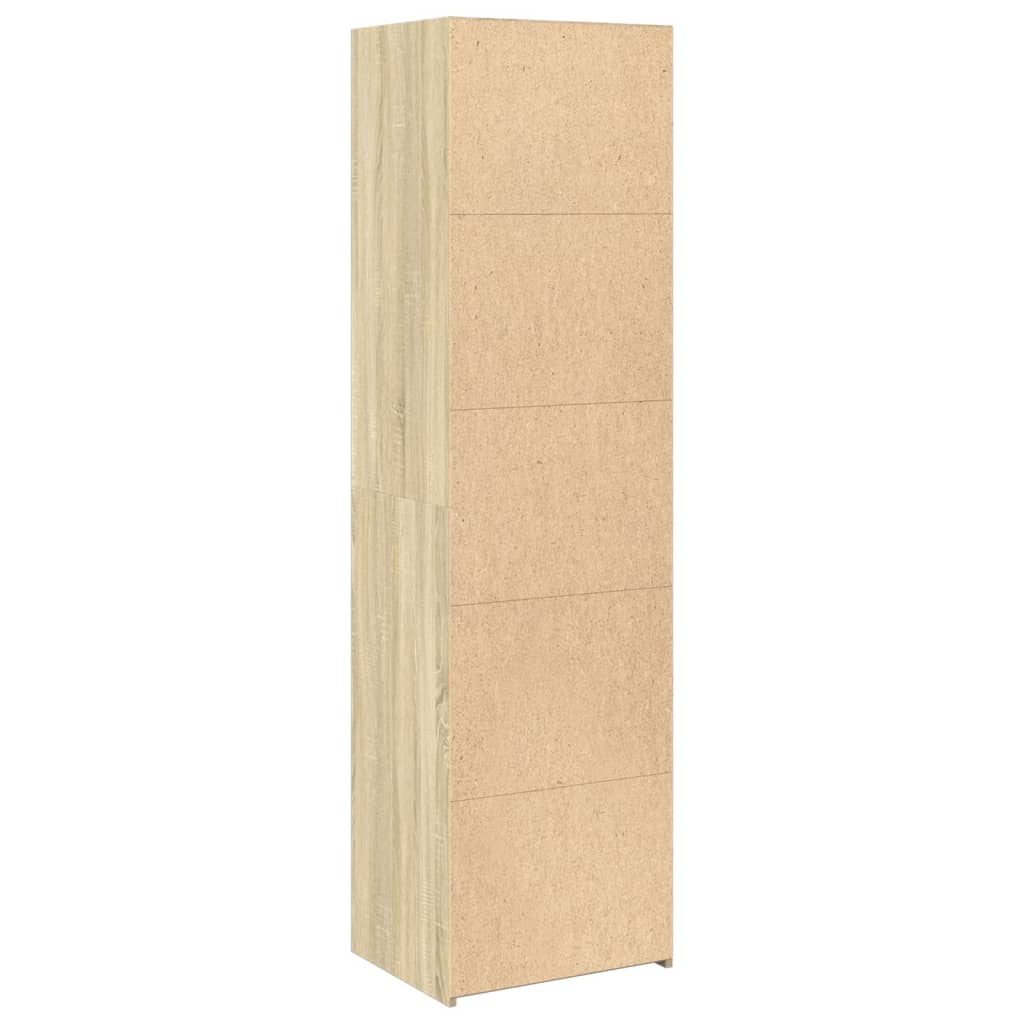 Highboard sonoma eik 50x41x185 cm konstruert tre