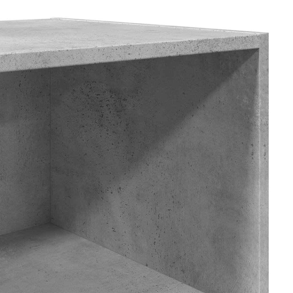 Highboard betonggrå 50x41x185 cm konstruert tre