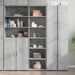 Highboard betonggrå 50x41x185 cm konstruert tre