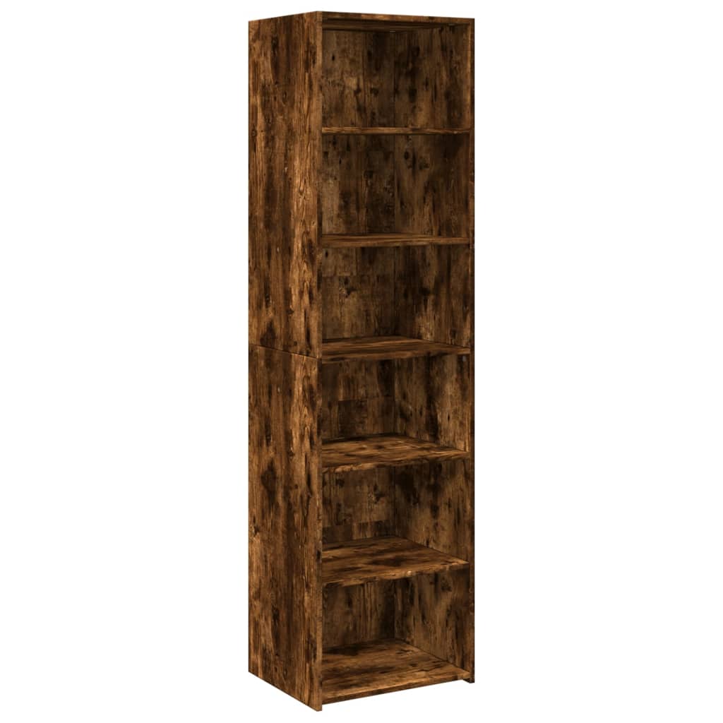 Highboard røkt eik 50x41x185 cm konstruert tre