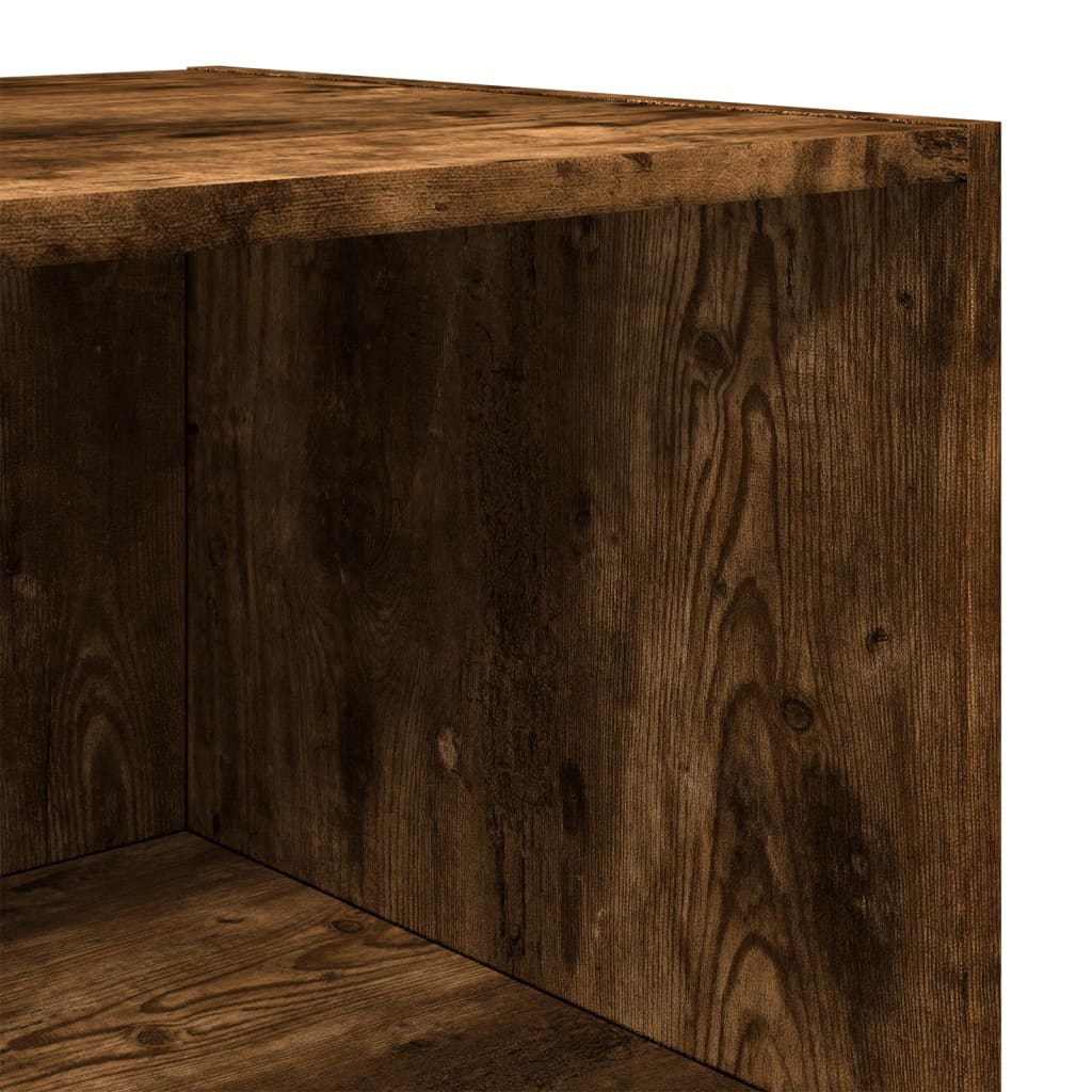 Highboard røkt eik 50x41x185 cm konstruert tre
