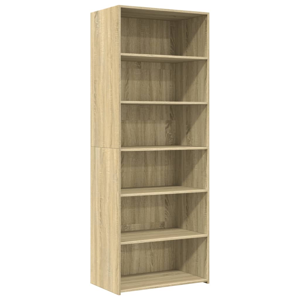 Hylle sonoma eik 70x41x185 cm konstruert tre