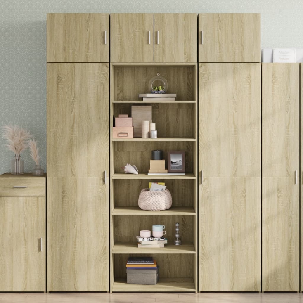 Hylle sonoma eik 70x41x185 cm konstruert tre