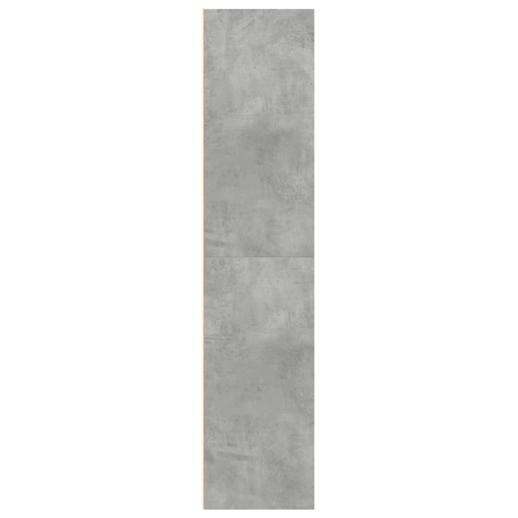 Hylle betonggrå 70x41x185 cm konstruert tre
