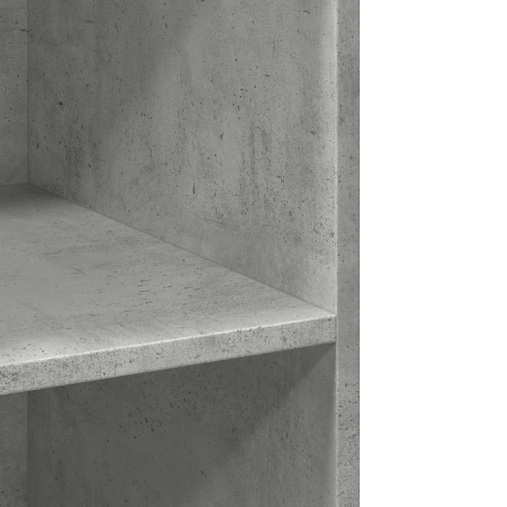 Hylle betonggrå 70x41x185 cm konstruert tre