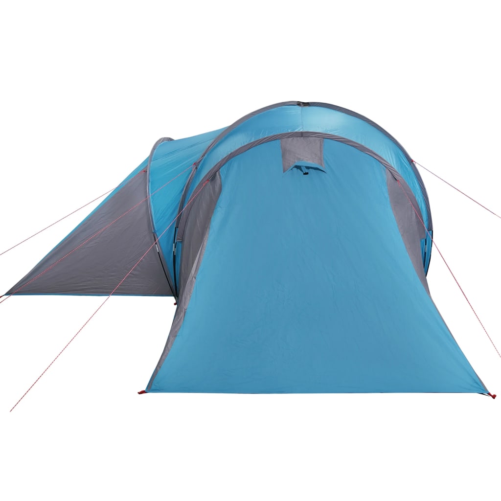 Kuppeltelt for camping 6 personer blå vanntett