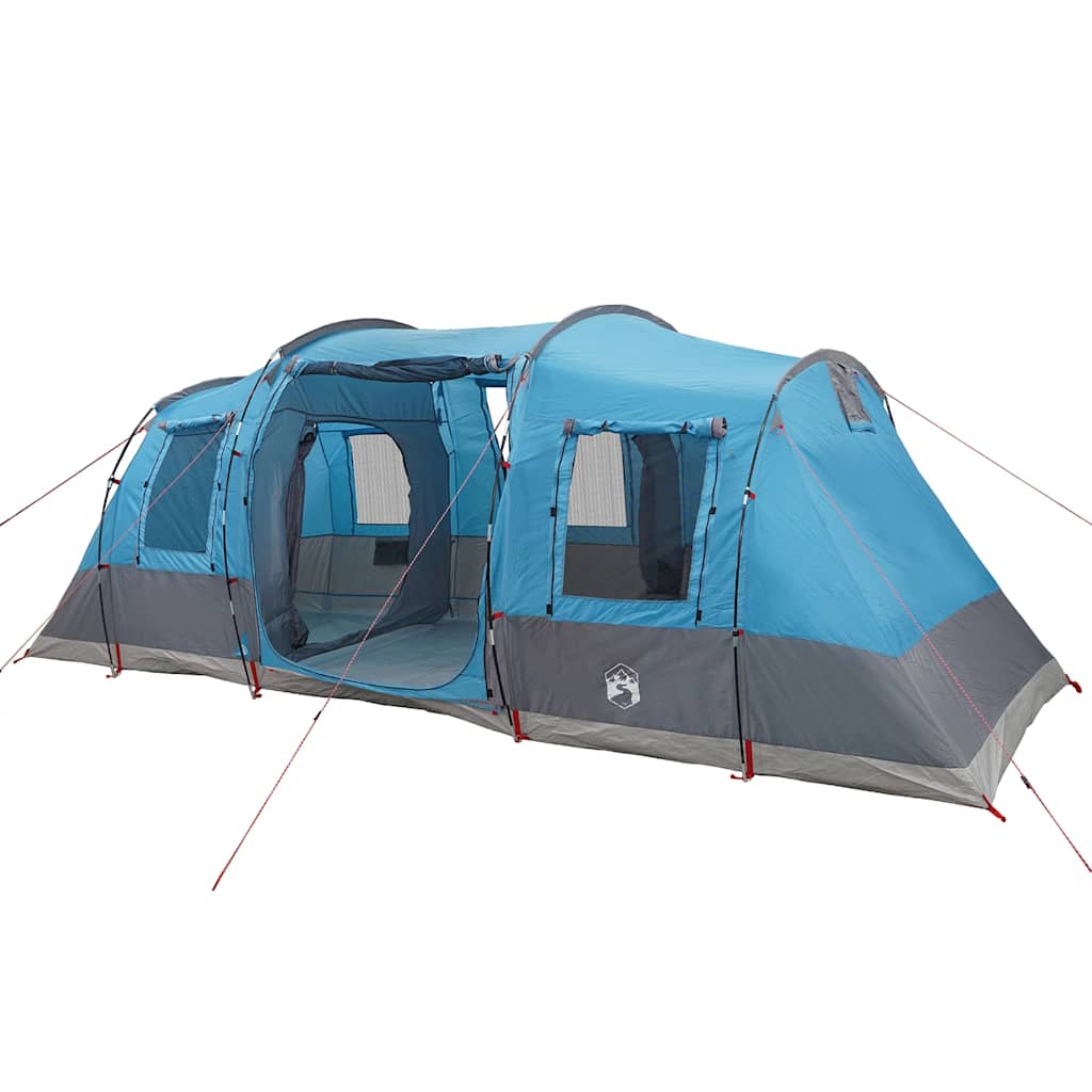 Tunneltelt for camping 4 personer blå vanntett vidaXL