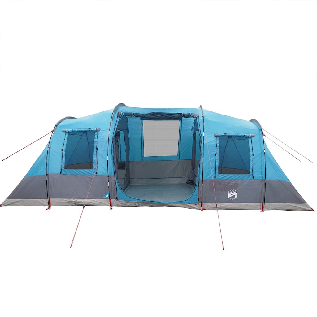 Tunneltelt for camping 4 personer blå vanntett vidaXL
