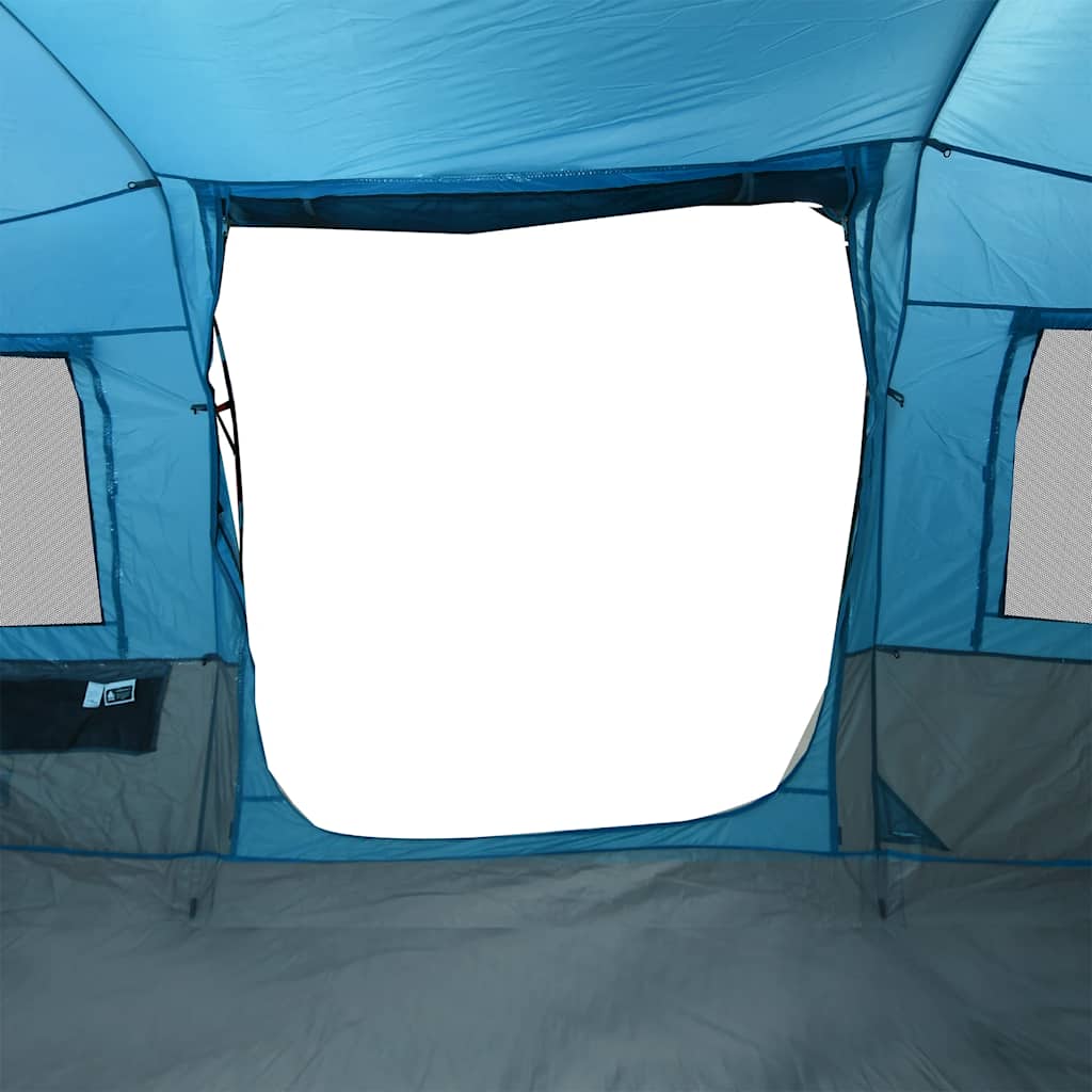 Tunneltelt for camping 4 personer blå vanntett vidaXL