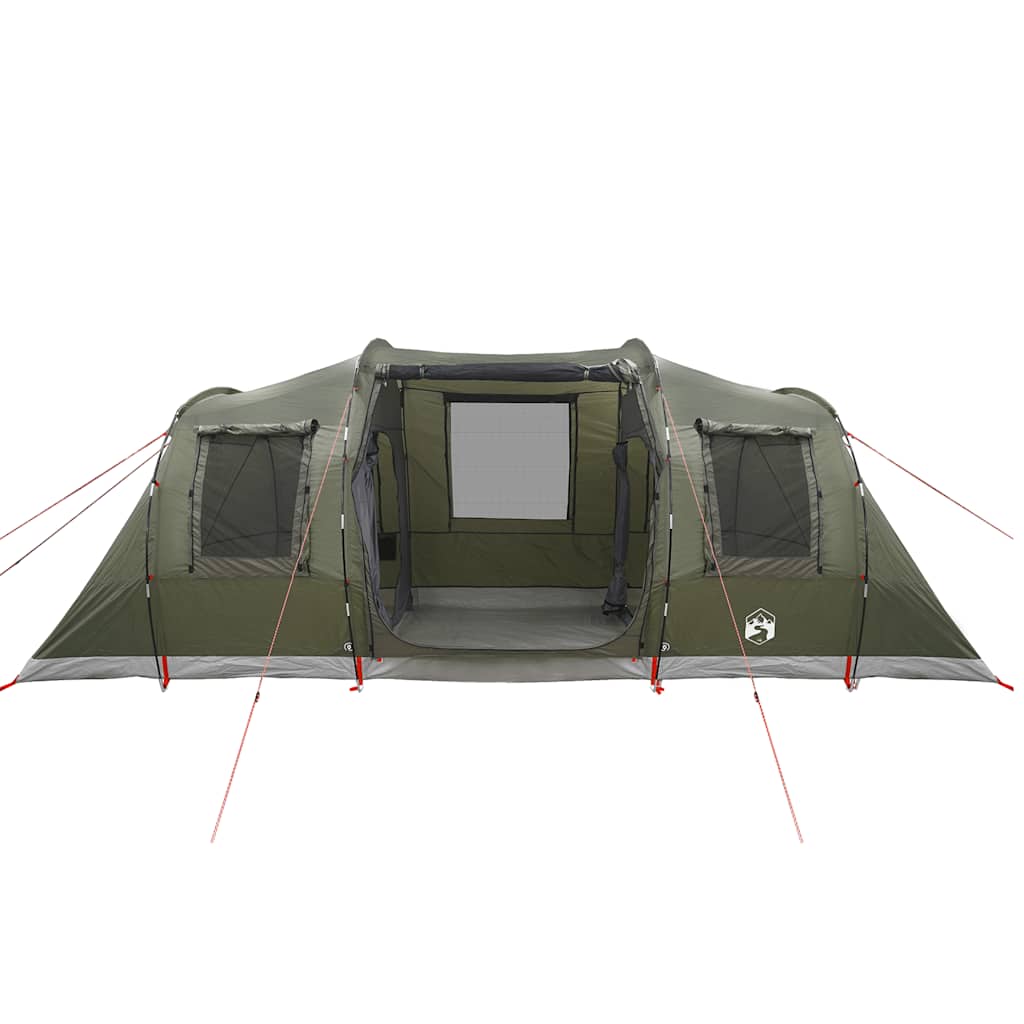 Tunneltelt for camping 4 personer olivengrønn vanntett vidaXL