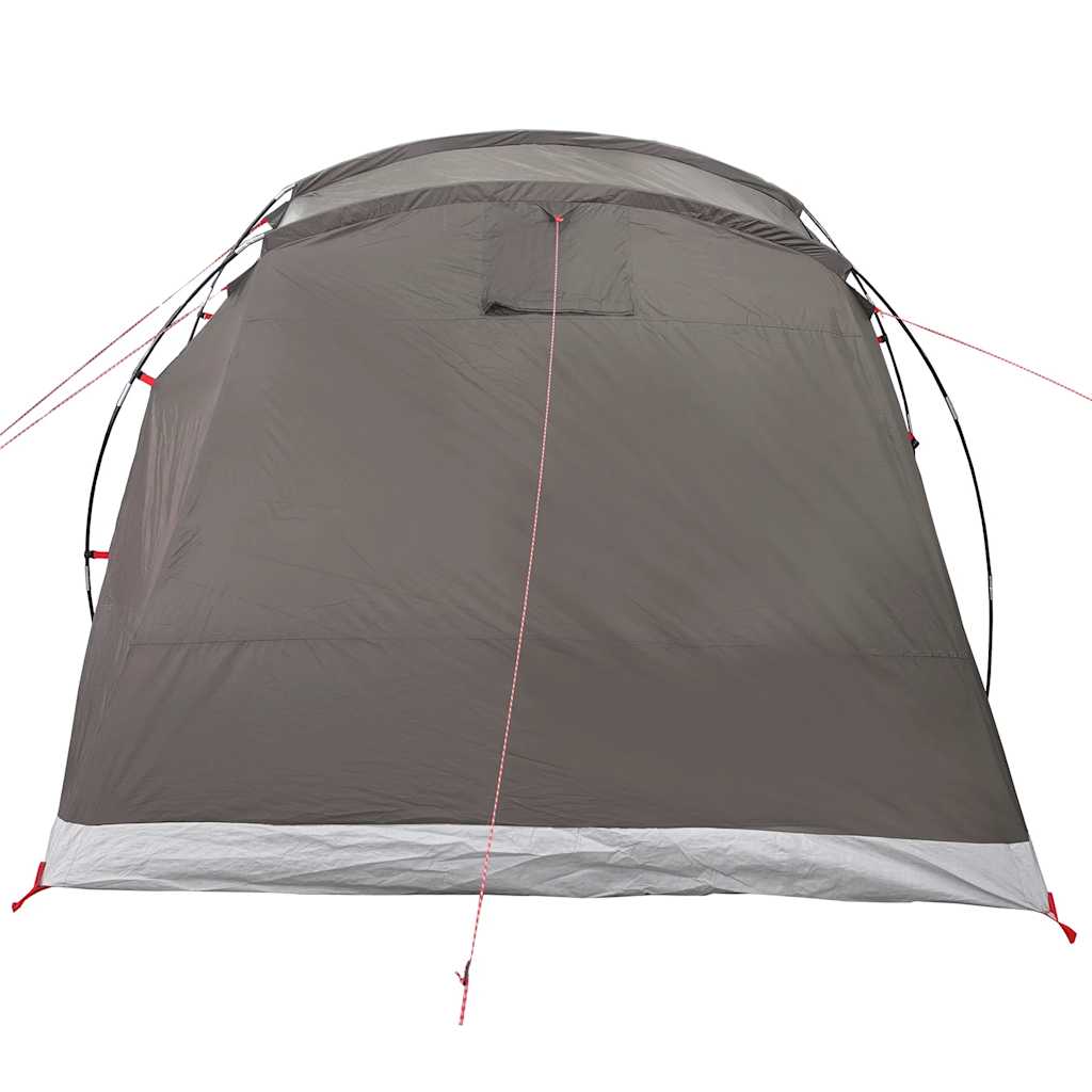 Tunneltelt for camping 4 personer brun vanntett vidaXL