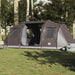 Tunneltelt for camping 4 personer brun vanntett vidaXL
